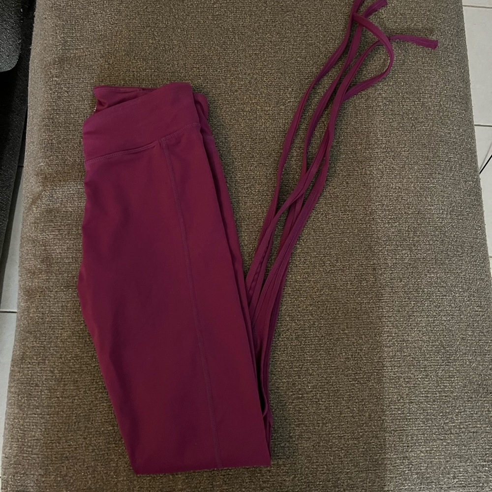 Purple Cropped Leggings